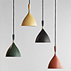 Dokka, hanging lamps in six colours by Birger Dahl / Northern.