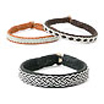 Leather bracelets, traditional handicraft from Lappland.