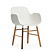 Link to Link to Form, arm chair with wooden legs, by Simon Legald / Normann Copenhagen.