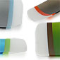 Border, glass plates by Anu Penttinen