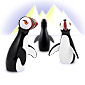 Puffin (sea parrot), bird by Kay Bojesen /Rosendahl