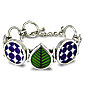 Silver jewellery made from vintage Stig Lindberg porcelain